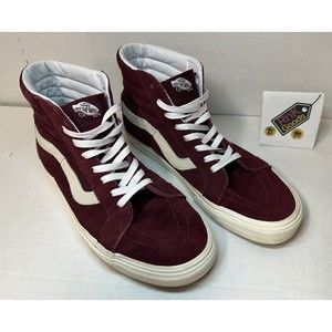 Vans Off The Wall Sk8 Hi Shoe Men’s 11 US Pomegranate Suede Water Resistant
